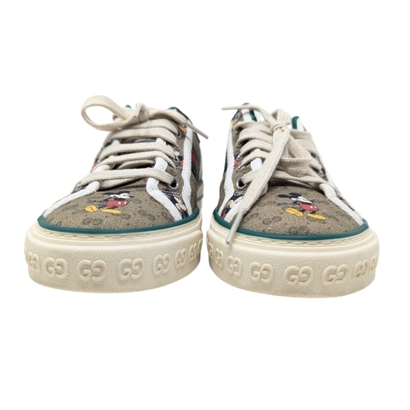 Gucci x Disney Mickey Mouse 1977 GG Sneakers Tennis Shoes Size EU 37.5 / 7.5 / 8 - Picture 5 of 16
